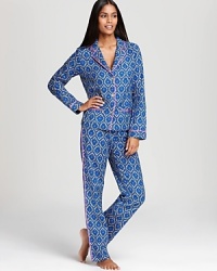 Inject playful glamour into your flannels with this '60s-print pajama set from Juicy Couture.