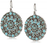 Lucky Brand Turquoise Set Stone Disk Earrings