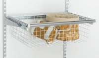 Rubbermaid 3J05 Configurations Sliding Wire Basket, White