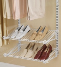 Rubbermaid 3H94 Configurations Shoe Shelves, Titanium