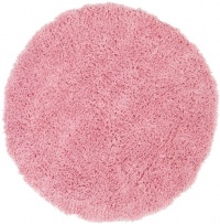 Safavieh SG240P Shag Collection Round Handmade Area Rug, 8-Feet, Pink