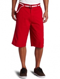 Southpole Men's Belted Color Twill Basic Short