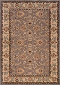 Sphinx Salerno Area Rug 2859F Grey Persian Leaves 6' 7 x 9' 6 Rectangle