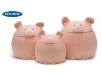 Del Rey 3-pc. This Lil' Piggy Canister Set