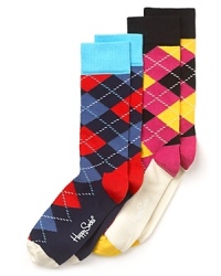 This Happy Socks crew style takes argyle to new brights.