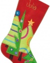 Dimensions Needlecrafts Felt Applique, Festive Tree Stocking