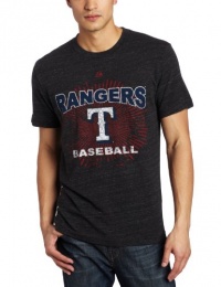 MLB Texas Rangers Electric Atmosphere Short Sleeve Crew Neck Melange Tee Men's