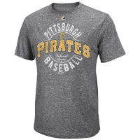 MLB Pittsburgh Pirates The Big Time T-Shirt, Black Heather