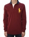 Polo Ralph Lauren Mens Custom Fit Big Pony Polo Rugby Shirt