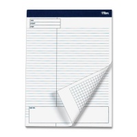 TOPS Docket Gold Planning Pad, Wide Rule, 8.5 x 11.75 Inches, White, 40-Sheet Pads (4 Pads per Pack) (77102)