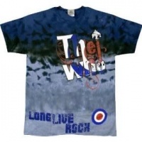 THE WHO 'Be Dead Or Alive' blue tie dye t-shirt [Apparel]