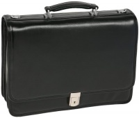 McKleinUSA RIVER NORTH 43555 Black Triple Compartment Briefcase