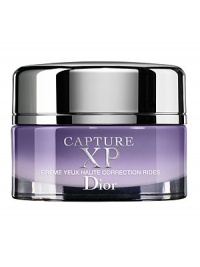 Capture XP Ultimate Wrinkle Correction Eye Crème Capture XP is Dior's wrinkle-smoothing skincare collection that preserves and restores the density beneath each wrinkle. The unique Dior HYALU-STEMTM ingredient complex works both in the epidermis, to revitalize the potential of youth preserving cells to plump the skin and rebuild lost density, and in the dermis, to promote synthesis of hyaluronic acid. Wrinkles are immediately smoothed and are intensely reduced after one month. .52 oz.