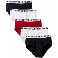 Tommy Hilfiger Men's 5-Pk Underwear Classic 100% Cotton Assorted 8099 Briefs