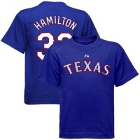 Josh Hamilton Rangers Youth MLB Royal Player T-Shirt