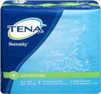 TENA Anywhere Ultra Thin Long Pads, 32 Count