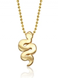 Alex Woo Little Signs Animals Yellow Snake Pendant Necklace