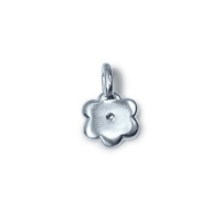 Alex Woo Mini Additions Sterling Silver Flower Charm