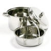 Norpro 4 Quart Stainless Steel Steamer Cooker 3 Piece Set