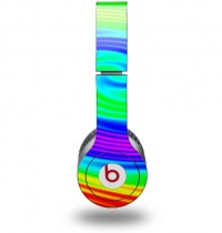 Rainbow Swirl Decal Style Skin (fits genuine Beats Solo HD Headphones - HEADPHONES NOT INCLUDED)