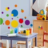 RoomMates RMK1248SCS Just Dots Primary Colors Peel & Stick Wall Decals