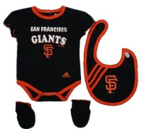 MLB Infant Girls San Francisco Giants 3-Piece Creeper Set by Adidas