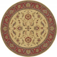 Ashara Agra Ivory Rug Size: Round 8'8