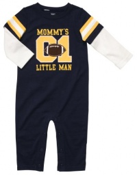 Carter's Infant Long Sleeve One Piece Coverall - Mommy's Little Man-3 Months