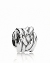 Ascribe personal meaning to PANDORA's sterling silver knot charm, or simply admire its beauty.