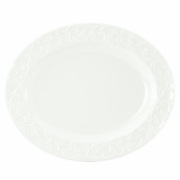 Lenox Opal Innocence Carved 14-Inch Medium Oval Platter