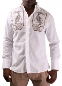 Jimi Hendrix By English Day Parade Men's Dress Shirt Woven