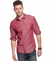 Give your style some flash with this bright chambray shirt from Sons of Intrigue.