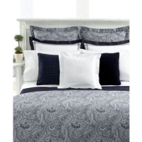 Ralph Lauren Suite Paisley Full / Queen Duvet Cover ~ Navy