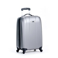 Delsey Luggage Helium Shadow Lightweight 2 Wheel Carry On Hardside, Platinum, 21 Inch