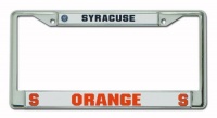 NCAA Syracuse Orangemen Chrome License Plate Frame