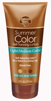 Banana Boat, Summer Color Self-Tanning Lotion, Light/Medium Color, for all Skin Tones, 6-Ounce Tubes (Pack of 3)