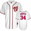 MLB Washington Nationals Youth Brice Harper 34 Replica Jersey, White