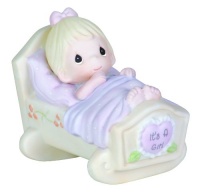 Precious Moments It's A Girl Blonde Figurine