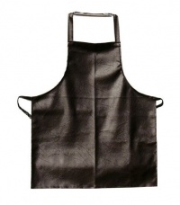 Update International APV-2641HD Vinyl Bib Apron with Leatherette Finish, Brown