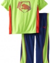 Puma - Kids Boys 2-7 Little Shield Performance Pant Set, Jasmine Green, 4