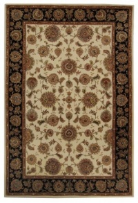 Safavieh Rugs Persian Court Collection PC123A-6R Ivory/Black 6' x 6' Round