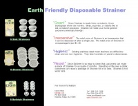 Shower Strainee 8 Pack Sink Strainer. 100% Corn Starch Means 100% Biodegradable, Non Toxic and Earth Friendly.