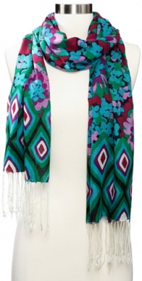 Lilly Pulitzer Women's Murfee Printed Scarf, Diamond Multi, One Size