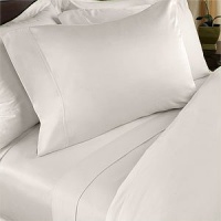 1200-Thread-Count Egyptian Cotton 1200TC Sheet Set, California King, Ivory Solid 1200 TC