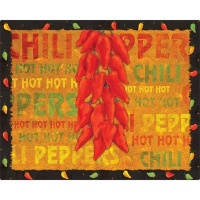 12 x 15 Chili Peppers Design Cutting Board