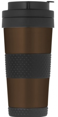 Thermos Nissan 14-Ounce Stainless-Steel Tumbler, Espresso