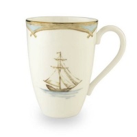 Lenox Colonial Tradewind Gold Banded Bone China Mug