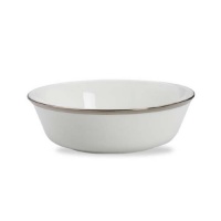 Lenox Solitaire White Platinum Banded Bone China All Purpose Bowl