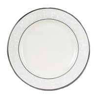 Lenox Pearl Innocence Platinum Banded Ivory China Butter Plate