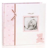 Pearhead Lil' Peach Bear Photo Album, Pink